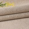 Flame Retardant Linen Coated Blackout Fabric in Tan, Polyester