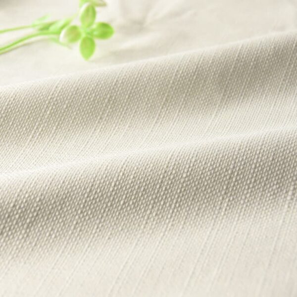 Flame Retardant Linen Coated Blackout Fabric 100% Polyester