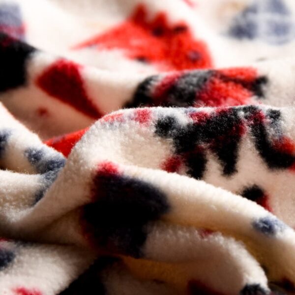 Inherent Flame Retardant Polar Fleece Print Fabric Polyester Flame Resistant Fabric