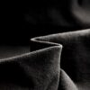 Flame Resistant Brushed Fabric for Home Textile in Black, Polyester, 150cm Width