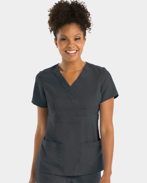 Flame Retardant Women Hospital Staff Uniform With Short Sleeves