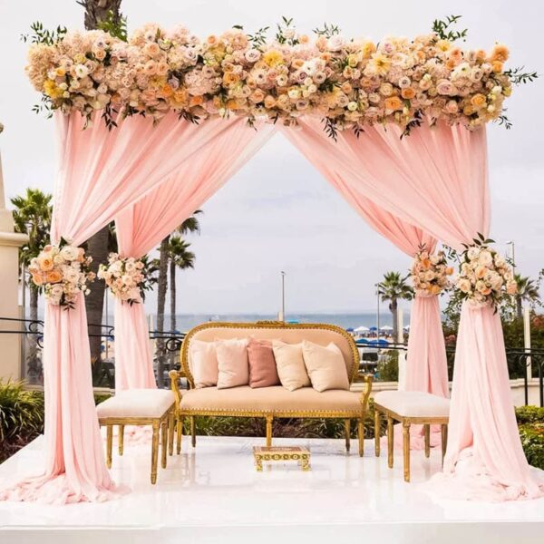 Begoodtex Flame Retardant Event and Wedding Voile Decoration Drape Fabrics