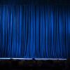 Fire Retardant Polyester Upholstery Velvet Stage Velvet Curtain Drapes For Theater