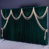 Fire Retardant Polyester Upholstery Velvet Stage Velvet Curtain Drapes For Theater