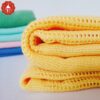 Fire Retardant Polyester Cellular Blanket Soft Warm Blanket Fabric for Couch Sofa Bed