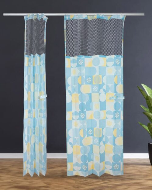 Flame Resistant Medical Curtains Polyester Printed Mesh Fabric
