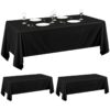 Flame Retardant Rectangular Polyester Table Cloth For Wedding Dining Party
