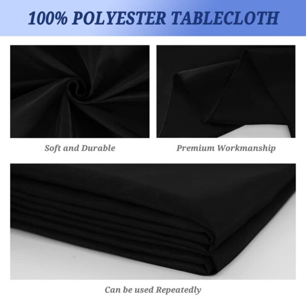 Flame Retardant Rectangular Polyester Table Cloth For Wedding Dining Party