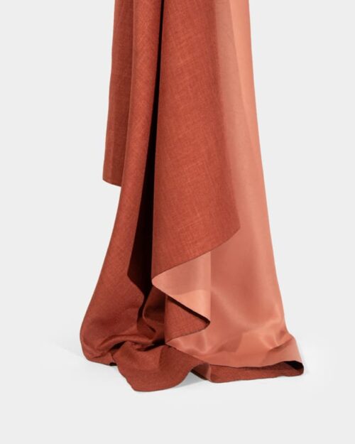 Fire Retardant Faux Linen Blackout Fabric Polyester, 300cm Width