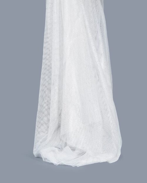 Inherent Flame Resistant Mesh Fabric in White for Upholstery – 100% Polyester
