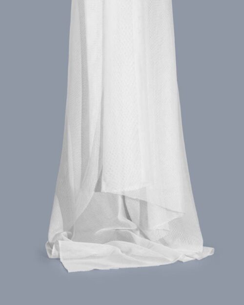 Inherent Flame Retardant Mesh Fabric in White for Upholstery – 100 Polyester