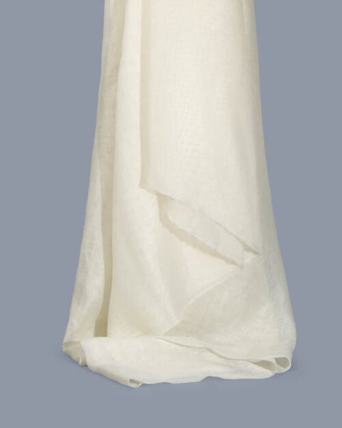 Inherent Fire Retardant Mesh Fabric in White for Hotels – 100% Polyester