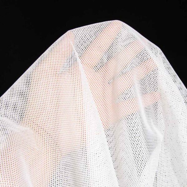 Permanent Flame Retardant Mesh Fabric in White for Upholstery
