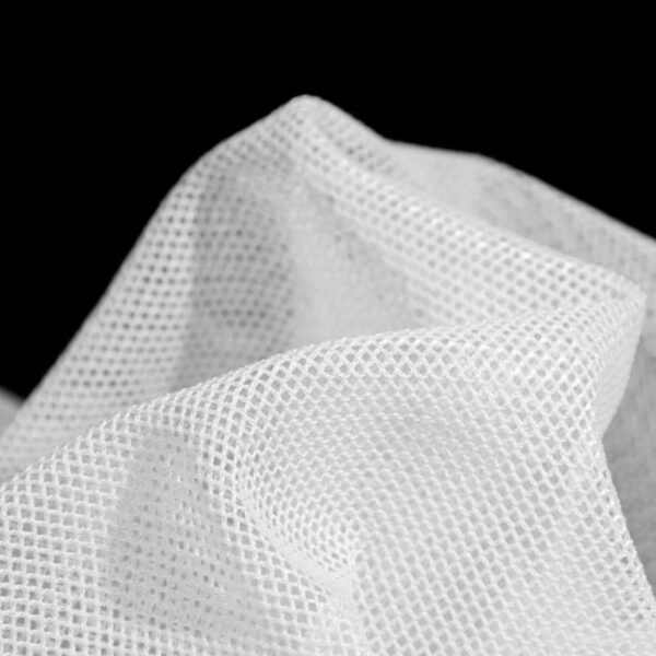 Inherent Flame Retardant Mesh Fabric in White for Upholstery – 100 Polyester