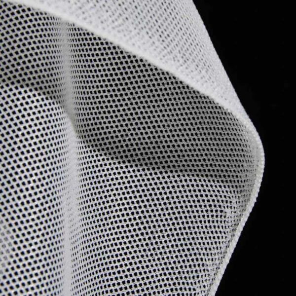 Inherent Flame Retardant Mesh Fabric in White for Upholstery – 100 Polyester