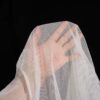 Inherent Flame Retardant Mesh Fabric in White for Home Textiles – 100% Polyester
