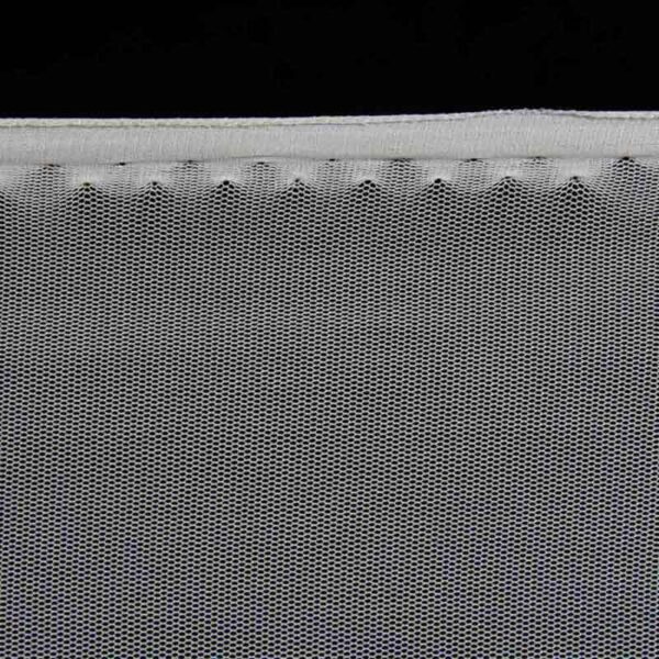 Inherent Flame Retardant Mesh Fabric in White for Home Textiles – 100% Polyester