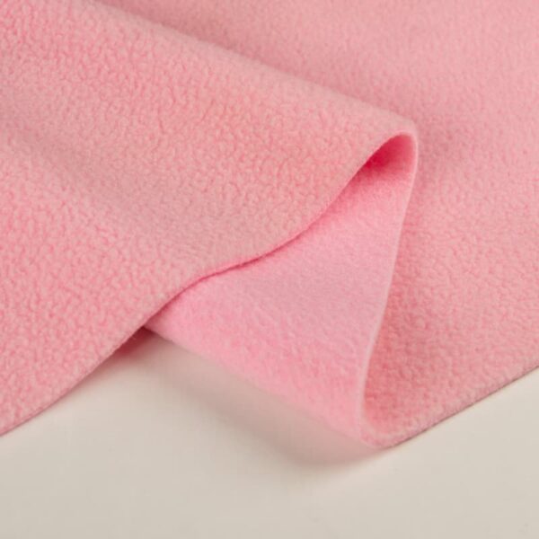 Inherent Flame Retardant Polar Fleece Fabric in LightPink, 150cm Width, 100% Polyester
