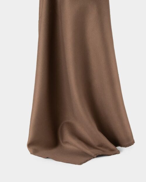 Permanent Fire Resistant Jacquard Fabric in SaddleBrown for Curtains, 150cm Width, 100% Polyester