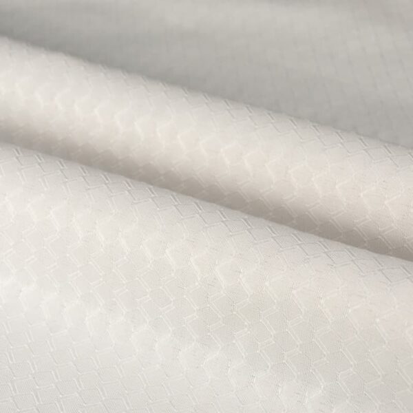 Permanent Fire Resistant Jacquard Fabric for Medical Curtain, Hotels, 100% Polyester