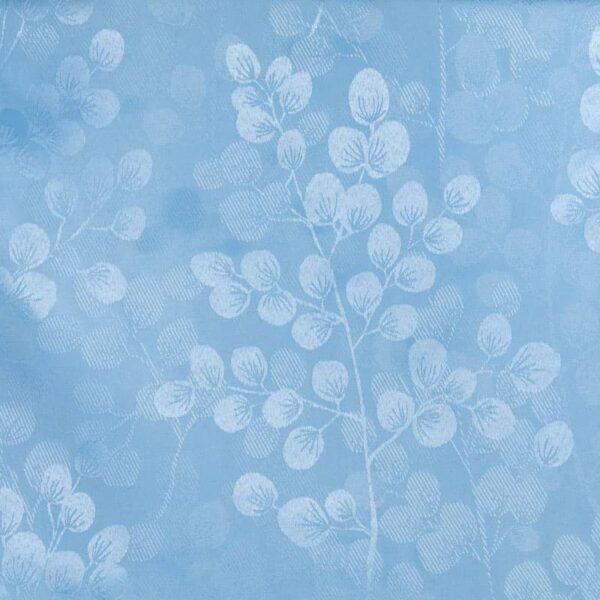 Inherent Fireproof Jacquard Fabric in LightSkyBlue for Curtains, 180cm Width, 100% Polyester