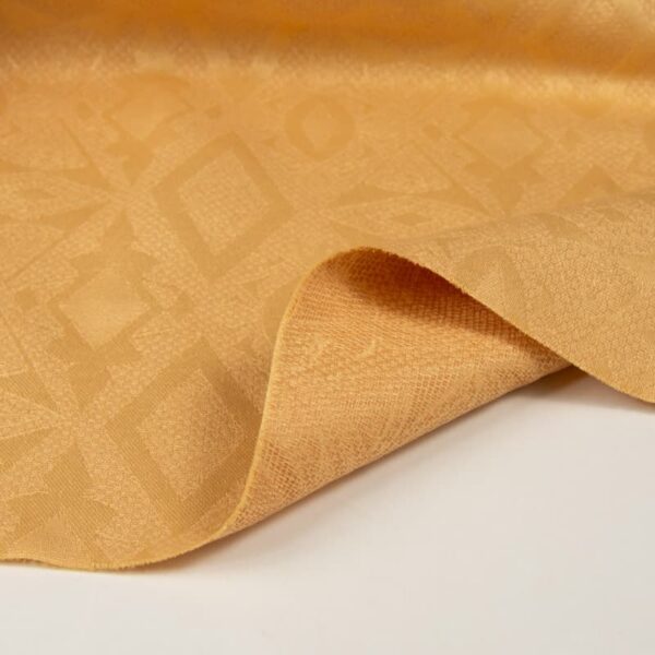 Inherent Flame Retardant Jacquard Fabric in Orange for Industry, 150cm Width, 100% Polyester