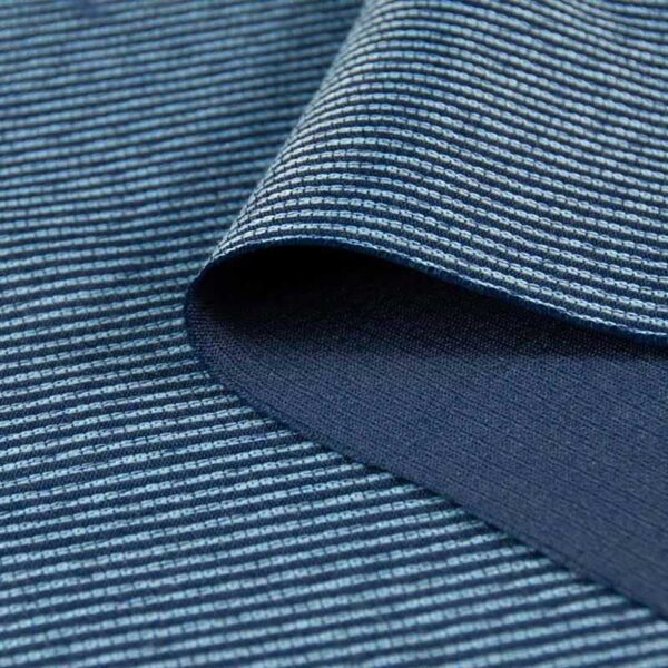 Permanent Fireproof Jacquard Fabric in SteelBlue for Industry, 150cm Width, 100% Polyester