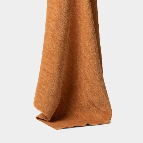 Permanent Fire Resistant Jacquard Fabric in SandyBrown for Home Textile, 150cm Width, 100% Polyester