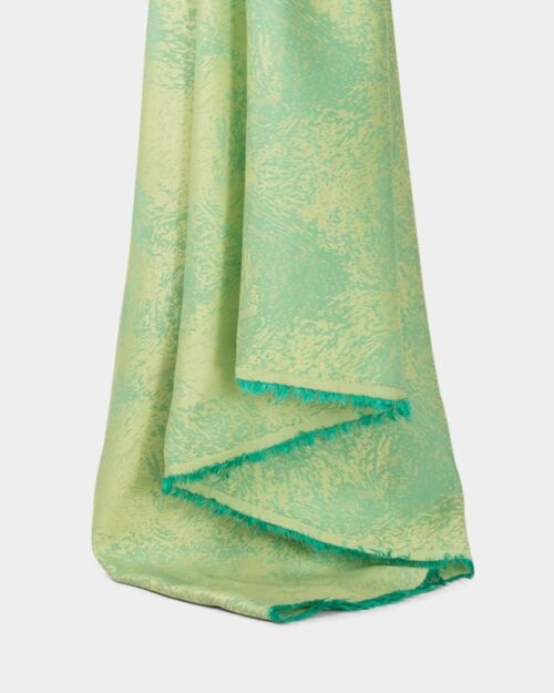 Inherent Fireproof Yarn Dyed Jacquard Fabric in LightGreen for Curtains, 150cm Width, 100% Polyester