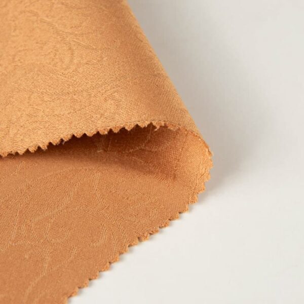 Inherent Flame Retardant Jacquard Fabric Curtains Fabric 100% Polyester in SandyBrown, NF-P92-503-M1