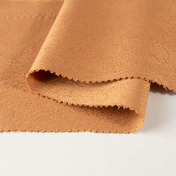 Inherent Flame Retardant Jacquard Fabric Curtains Fabric 100% Polyester in SandyBrown, NF-P92-503-M1