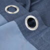 ermanent Flame Resistant Blackout Curtains Drape for Living Room, 6 Silver Grommet