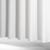 Flame-retardant waterproof pure white shower curtain with grommet