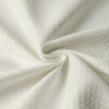 Flame retardant waterproof white shower curtain with checkered pattern