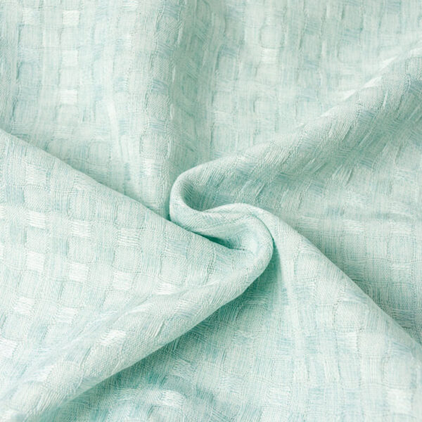 Flame retardant waterproof green shower curtain