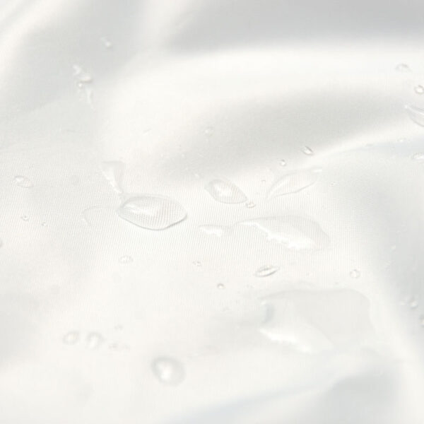 Flame-retardant waterproof pure white shower curtain with grommet