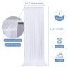 Flame Retardant White Satin Backdrop Curtain for Events Decoration