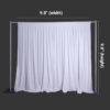 Flame Retardant White Velvet Backdrop Curtain Drapes