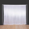 Flame Retardant White Satin Backdrop Curtain for Events Decoration