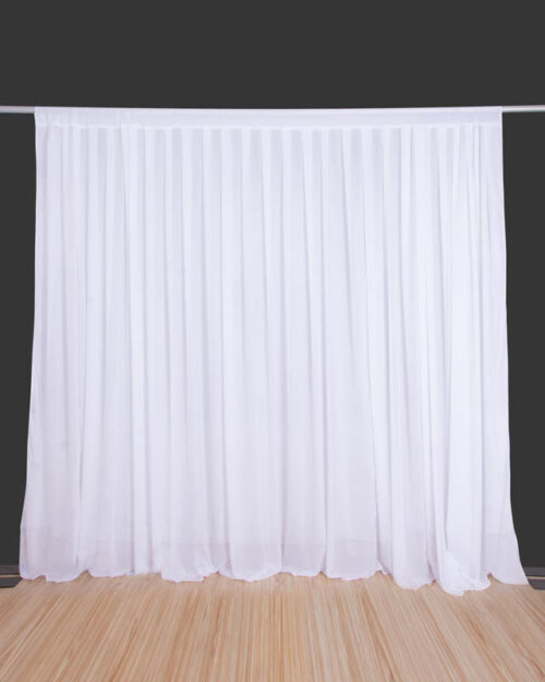 Flame Retardant Chiffon Backdrop Curtains for Wedding Decoration