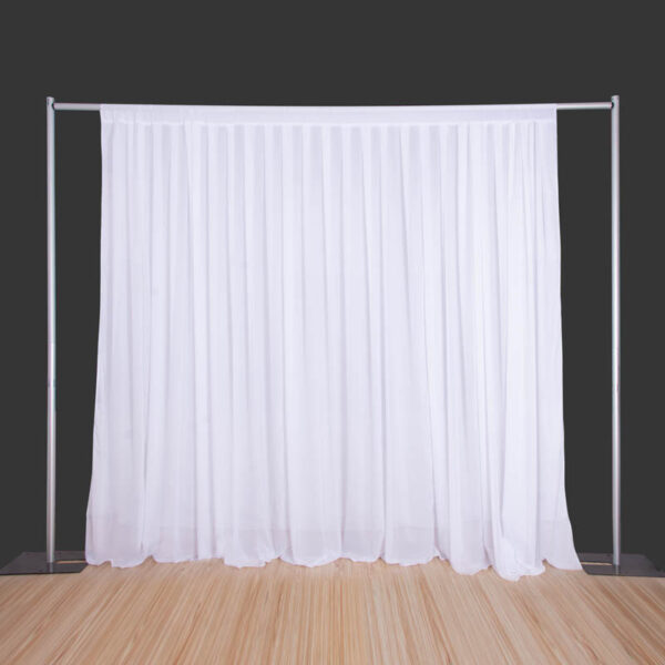 Flame Retardant Chiffon Backdrop Curtains for Wedding Decoration
