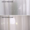 One-Way Perspective Flame-Retardant Thermal Insulation Window Screen Fabric