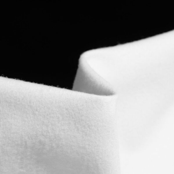 Flame Retardant Brushed Fabric Woven Fabric for Industry in White, Polyester